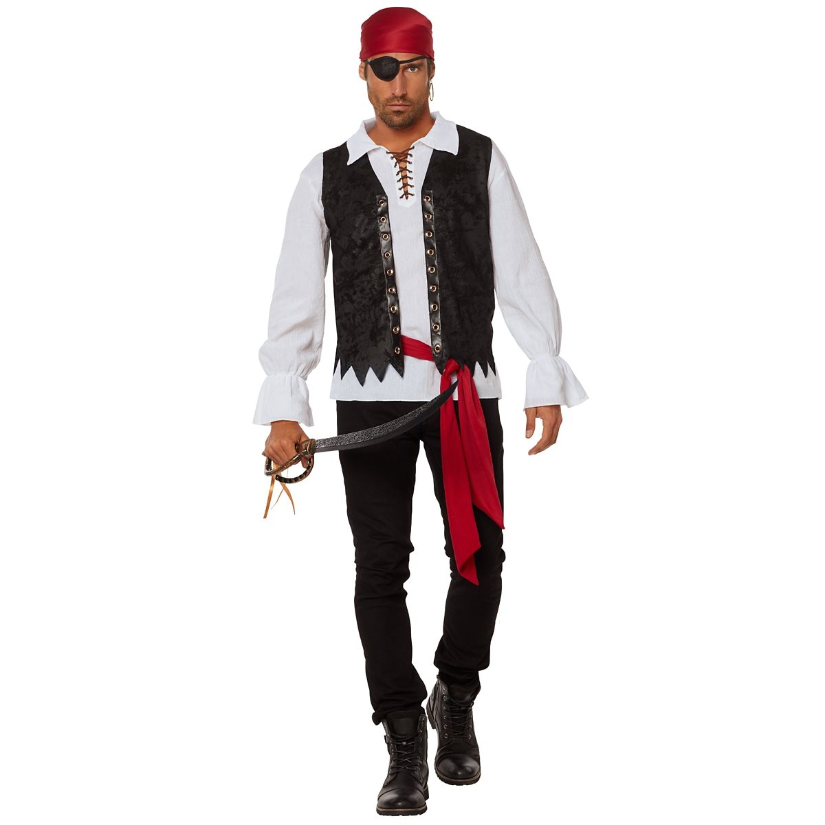 Adult Pirate Costume Kit MULTI-COLOR