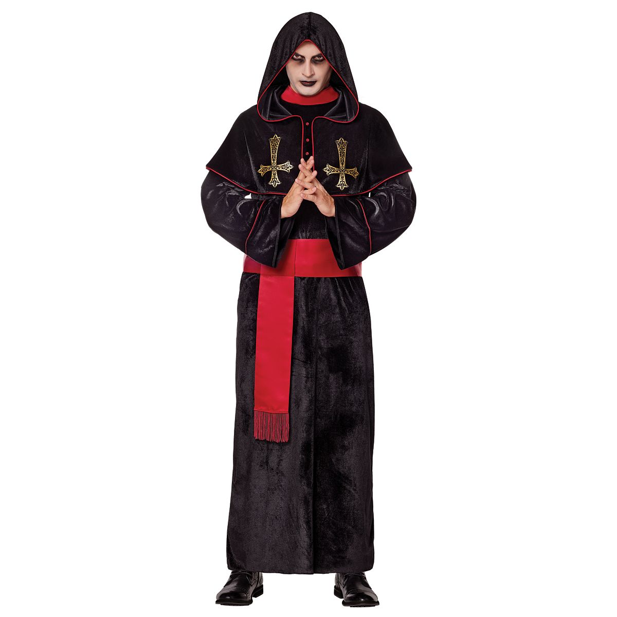Adult Unholy Priest Costume BLACK