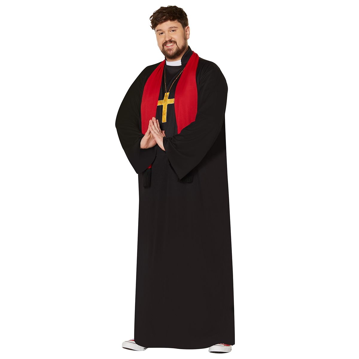 Adult Priest Plus Size Costume BLACK