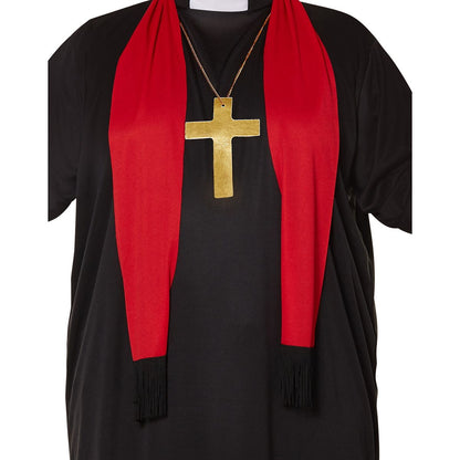 Adult Priest Plus Size Costume BLACK