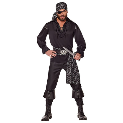 Adult Rogue Pirate Costume BLACK