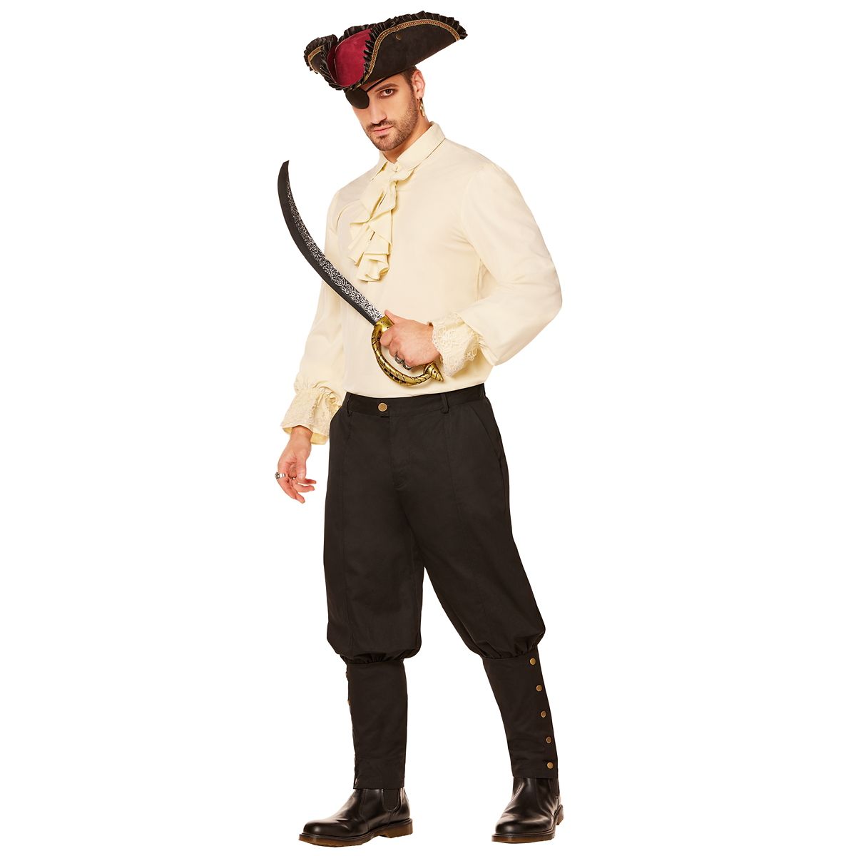 Adult Black Pirate Pants BLACK