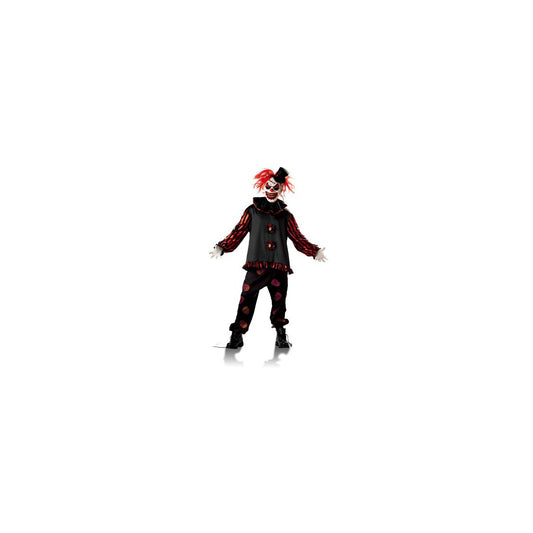 Adult Red Carver the Clown Costume BLACK AND RED