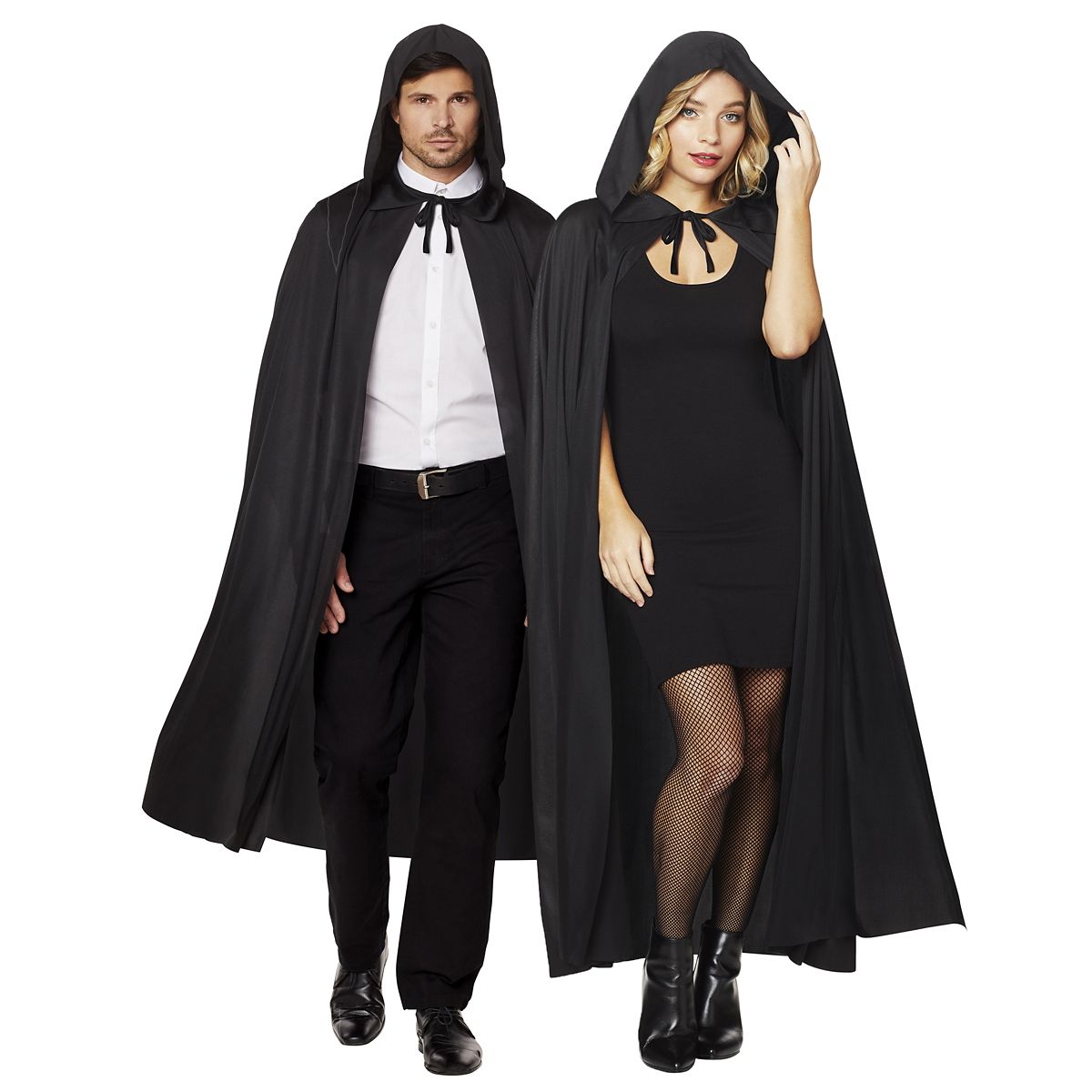 68 Inch Hooded Cape BLACK