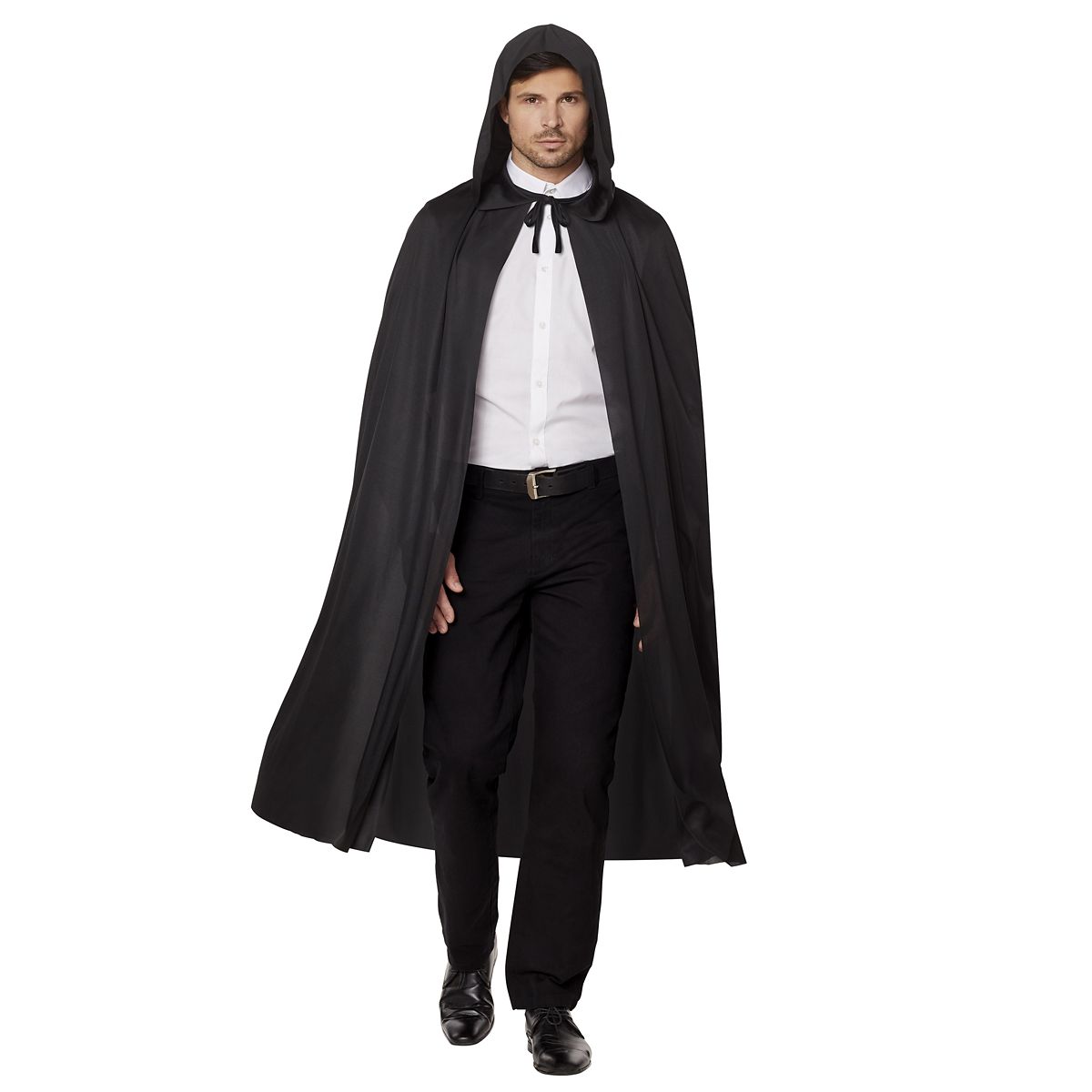 68 Inch Hooded Cape BLACK