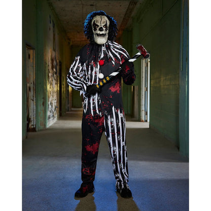 Adult Freakshow Clown Costume MULTI-COLOR