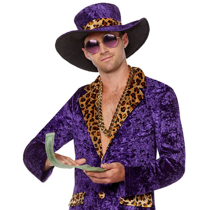Adult Pimp Costume PURPLE