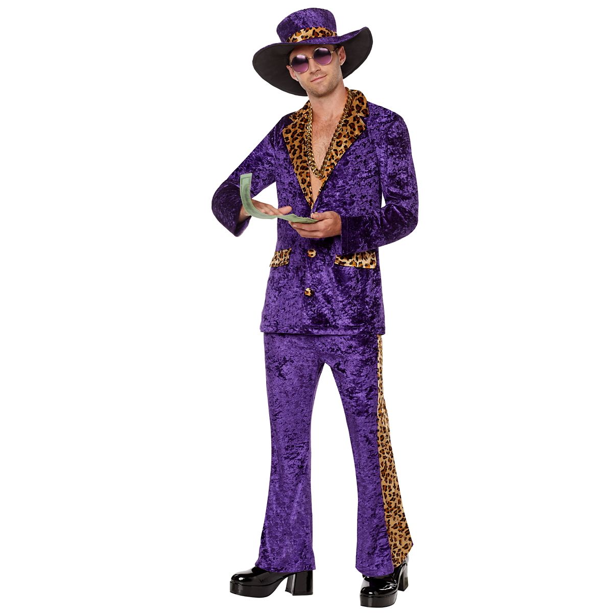 Adult Pimp Costume PURPLE