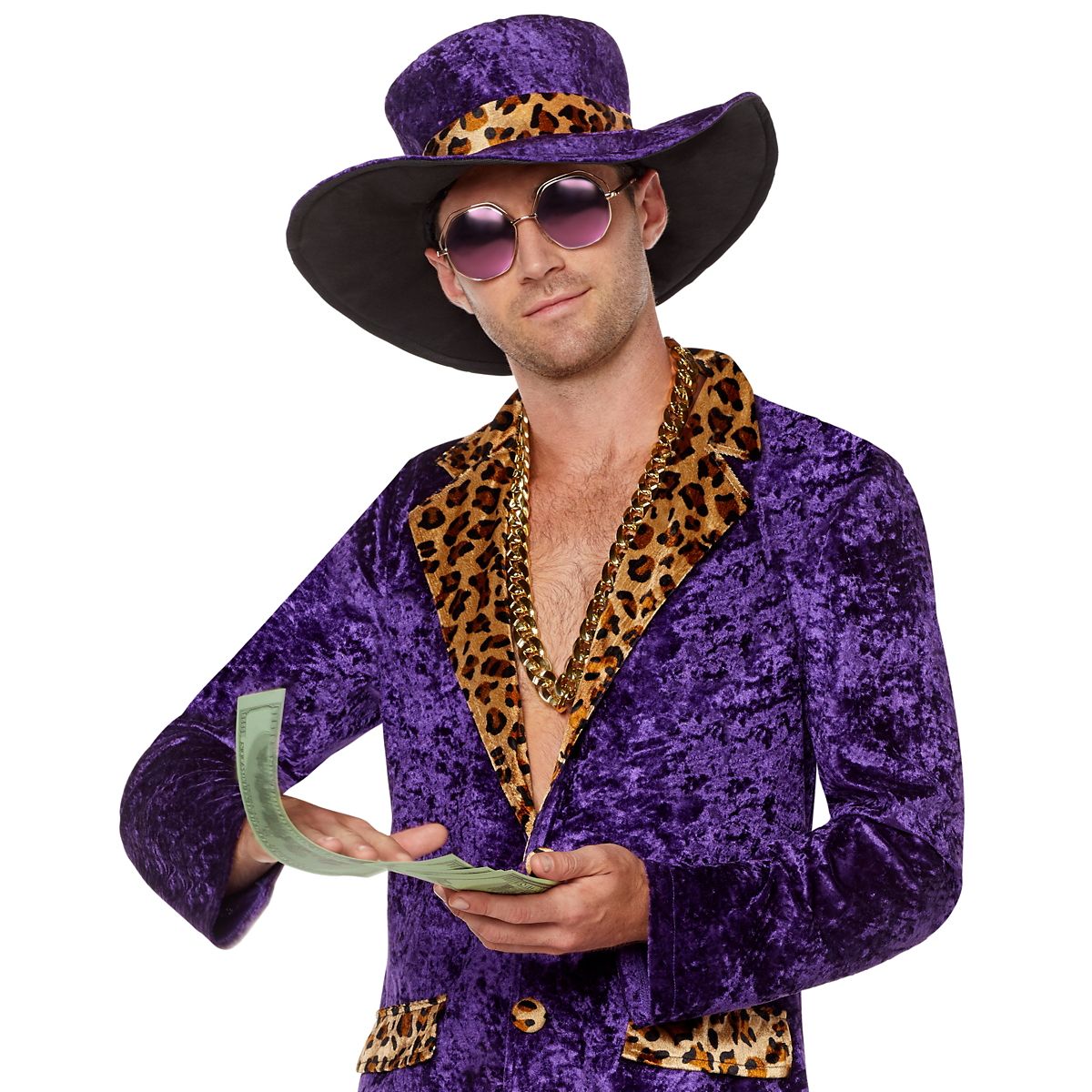 Adult Pimp Costume PURPLE