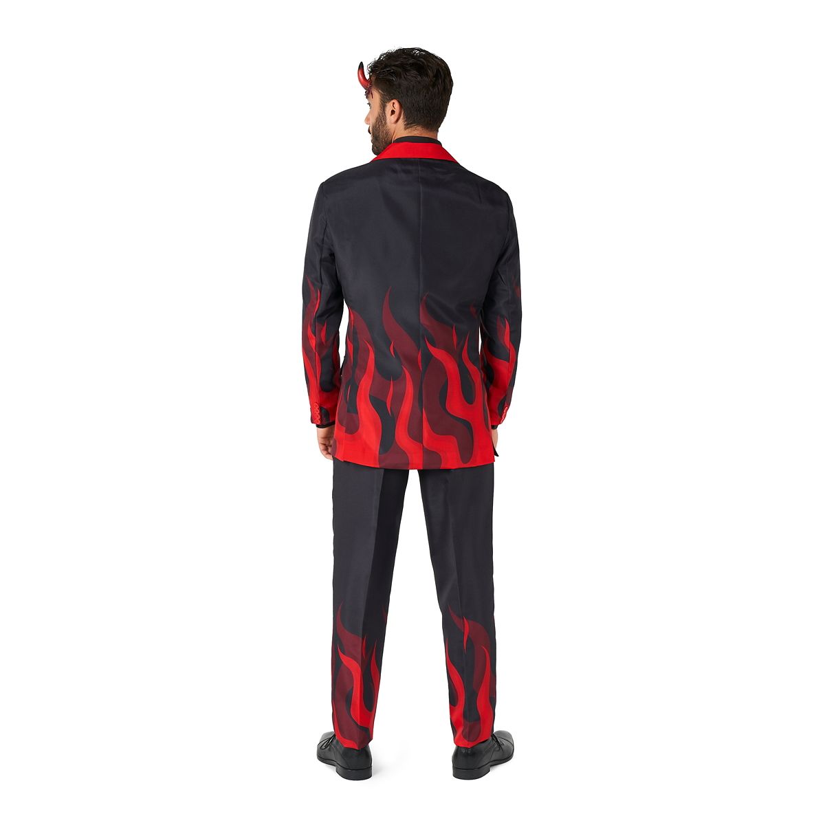 Adult Devil Party Suit BLACK AND RED