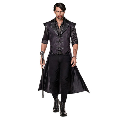 Adult Gothic Vampire Jacket BLACK