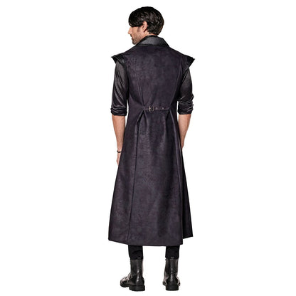 Adult Gothic Vampire Jacket BLACK