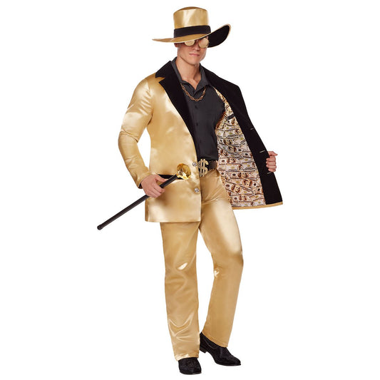 Adult Gold Pimp Costume GOLD
