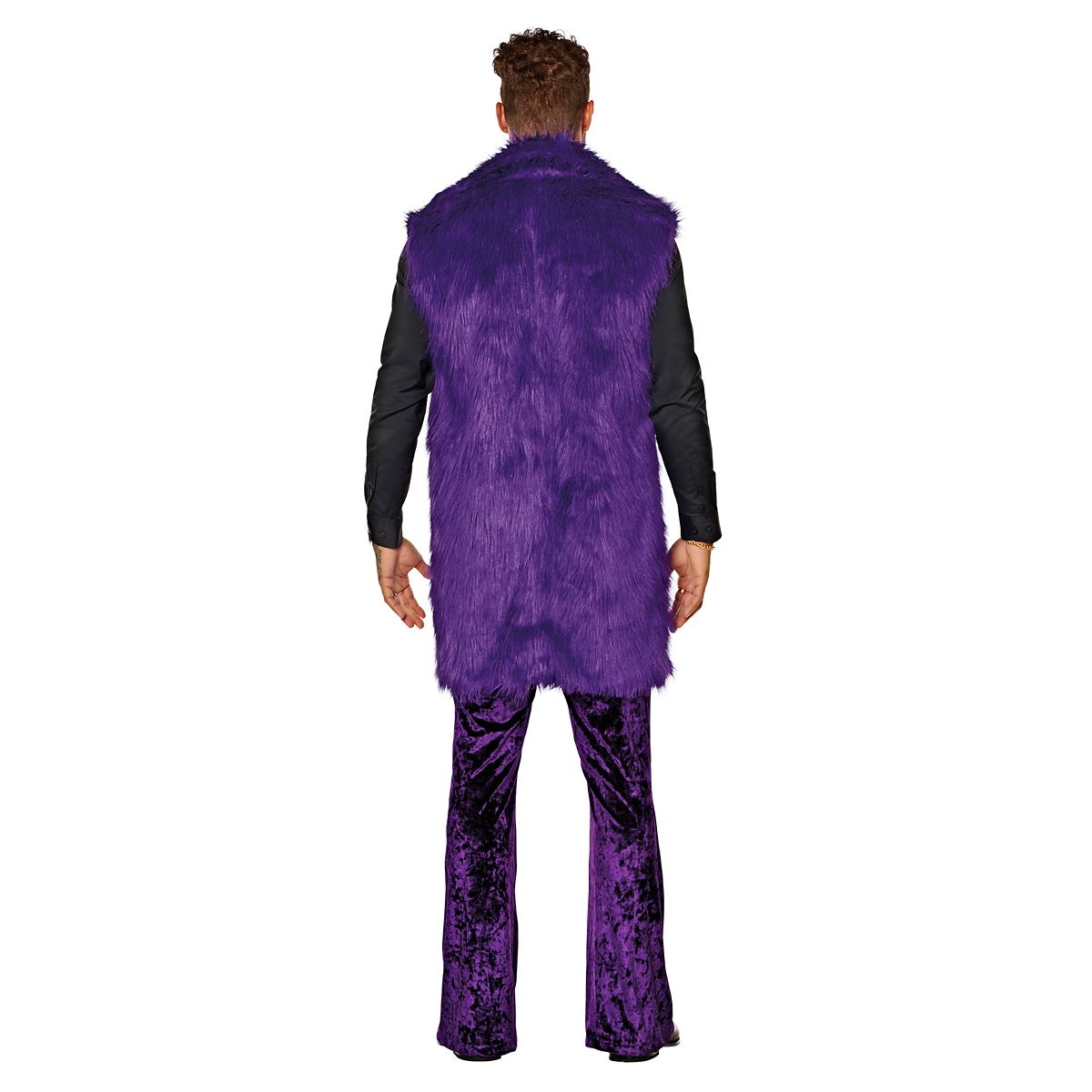 Adult Fuzzy Purple Vest Jacket PURPLE