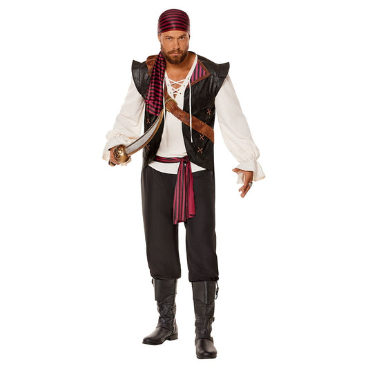 Adult Marauder Pirate Costume MULTI-COLOR