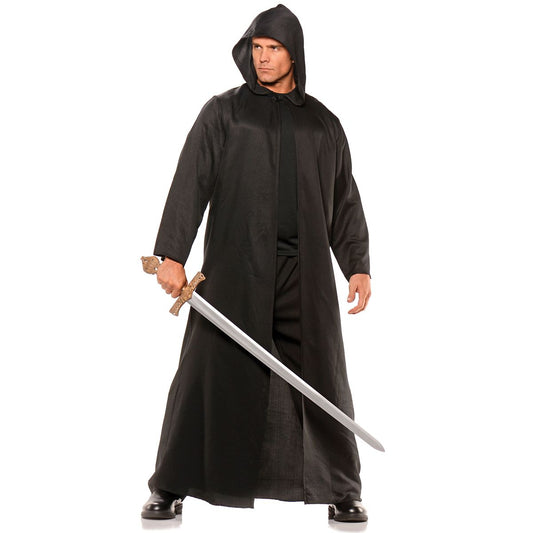 Adult Black Hooded Cloak BLACK