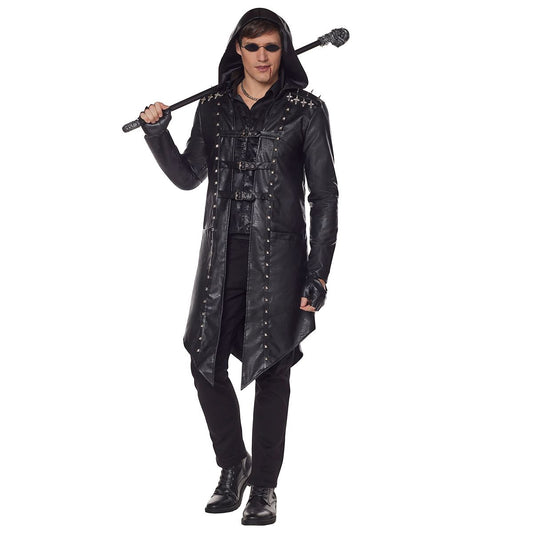 Adult Gothic Vampire Jacket BLACK