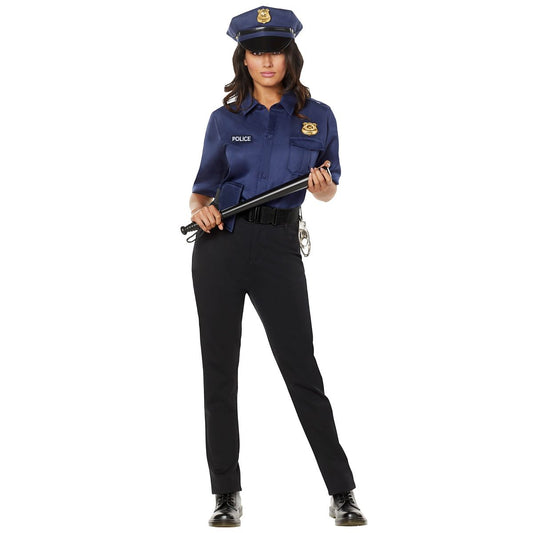Adult Cop Costume Kit BLUE