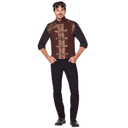 Brown Steampunk Vest BROWN