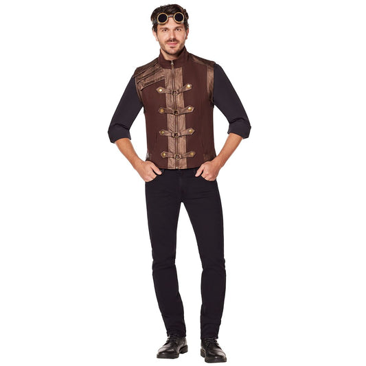 Brown Steampunk Vest BROWN