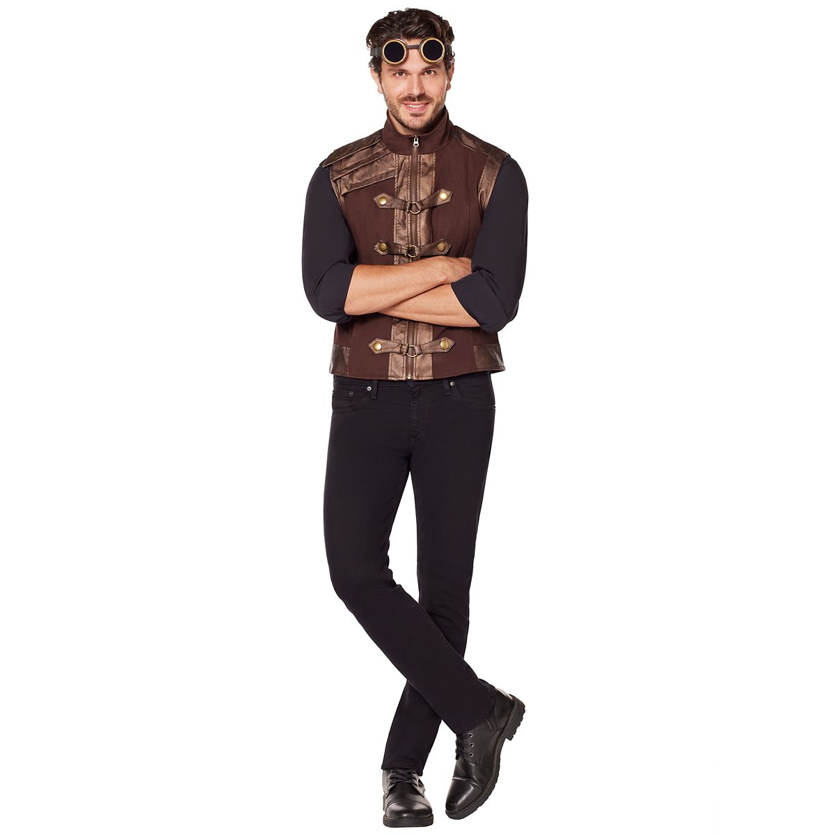 Brown Steampunk Vest BROWN