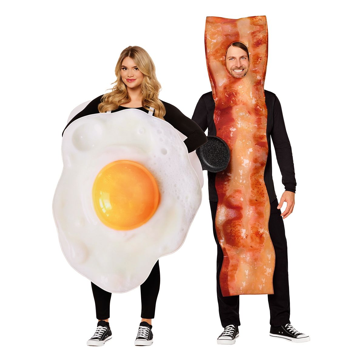 Adult Bacon and Eggs Couples Costume MULTI-COLOR