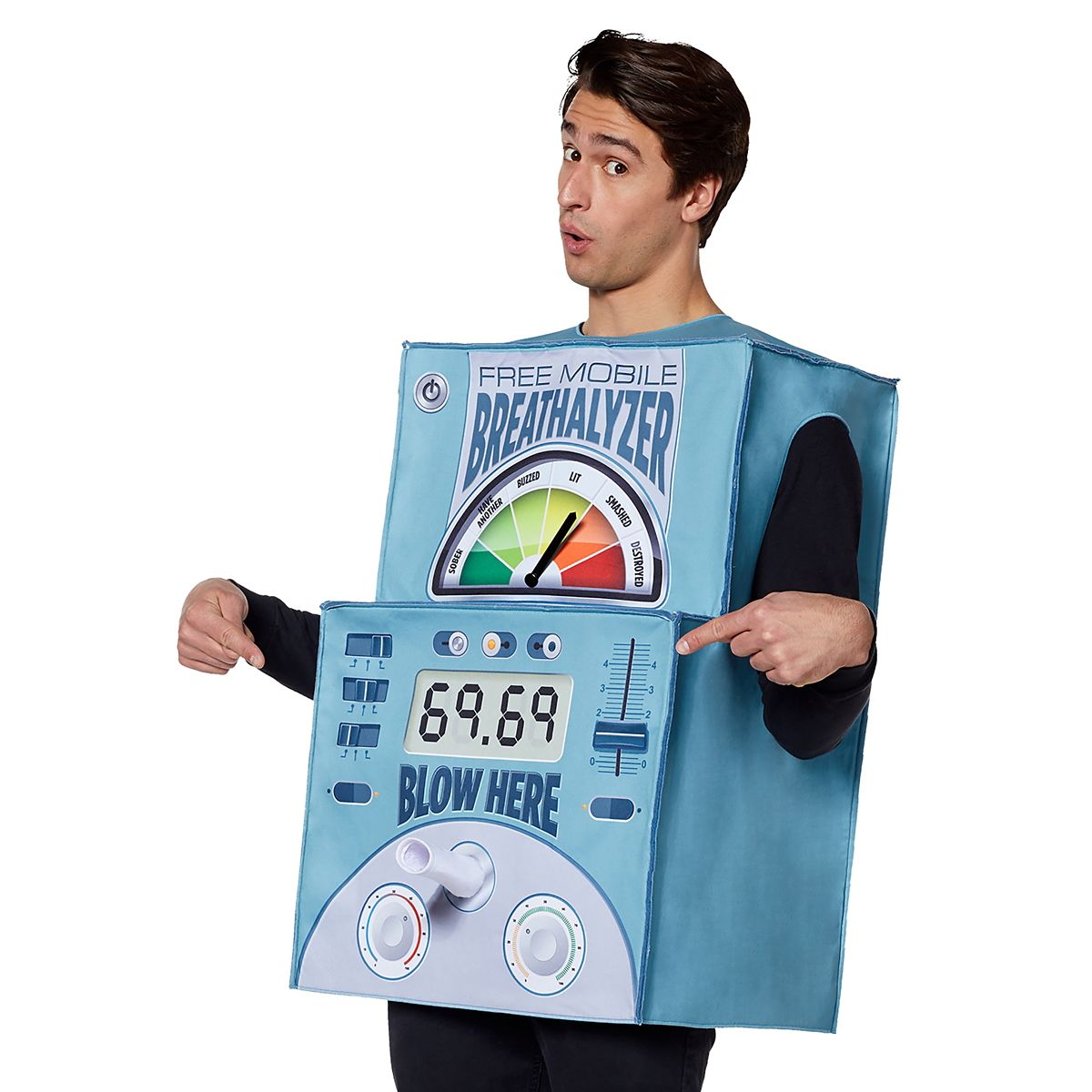 Adult Breathalyzer Costume MULTI-COLOR