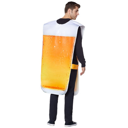 Oktoberfest Adult Pint Glass Beer Costume MULTI-COLOR
