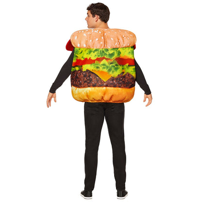 Adult Cheeseburger Costume MULTI-COLOR