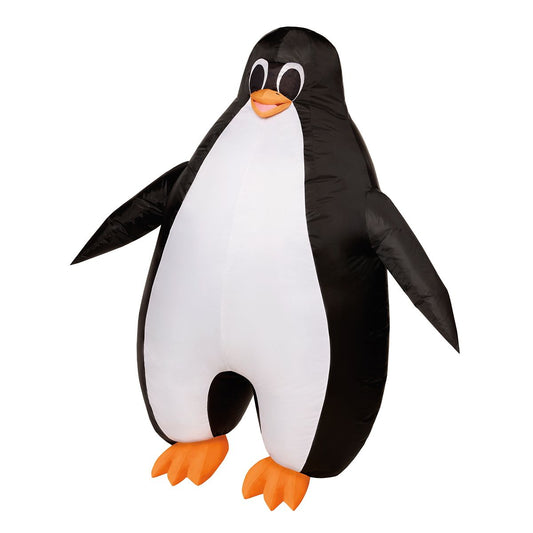Adult Inflatable Penguin Costume BLACK AND WHITE
