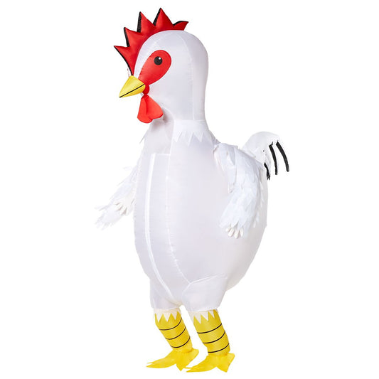 Adult Chicken Inflatable Costume WHITE