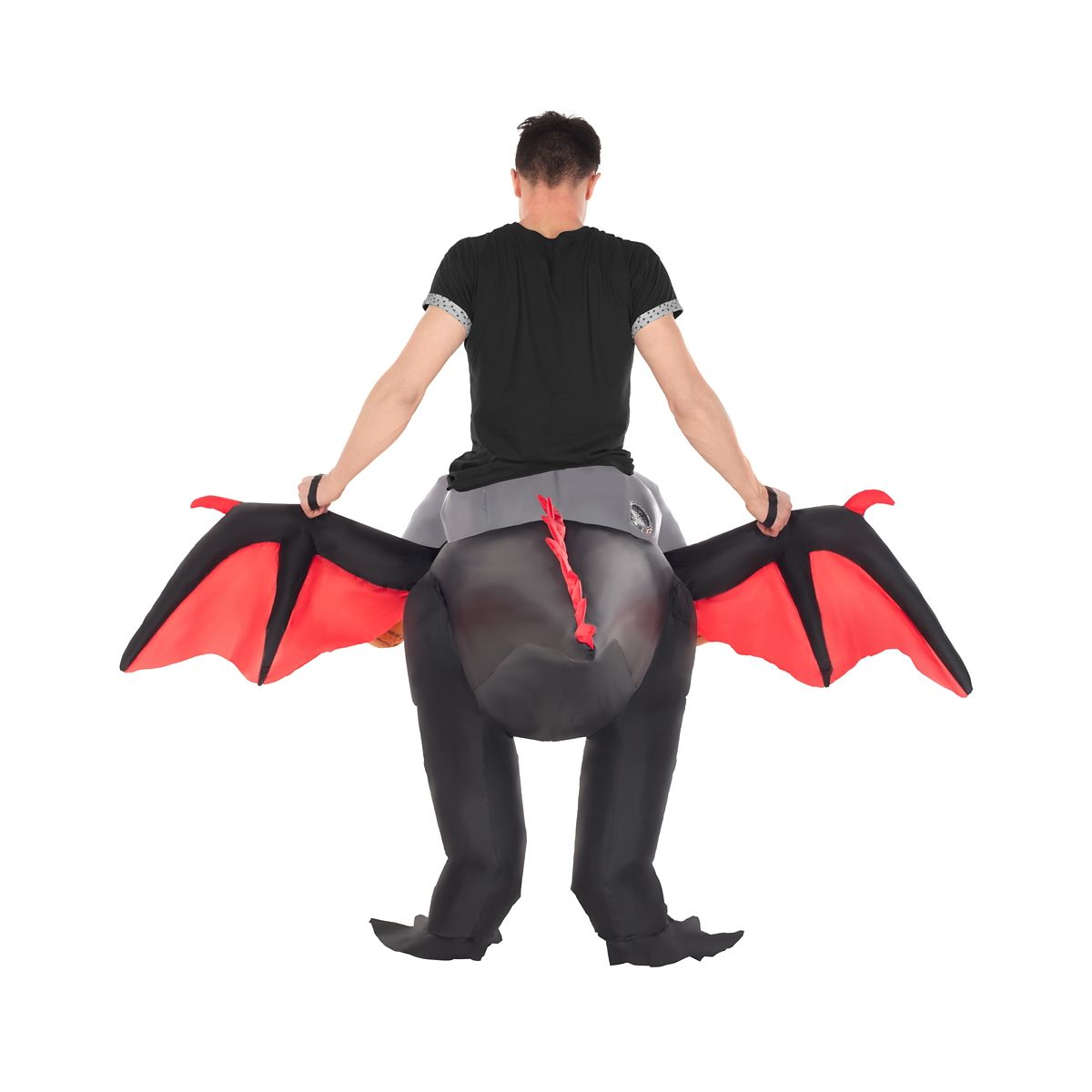 Adult Ride-Along Dragon Inflatable Costume BLACK