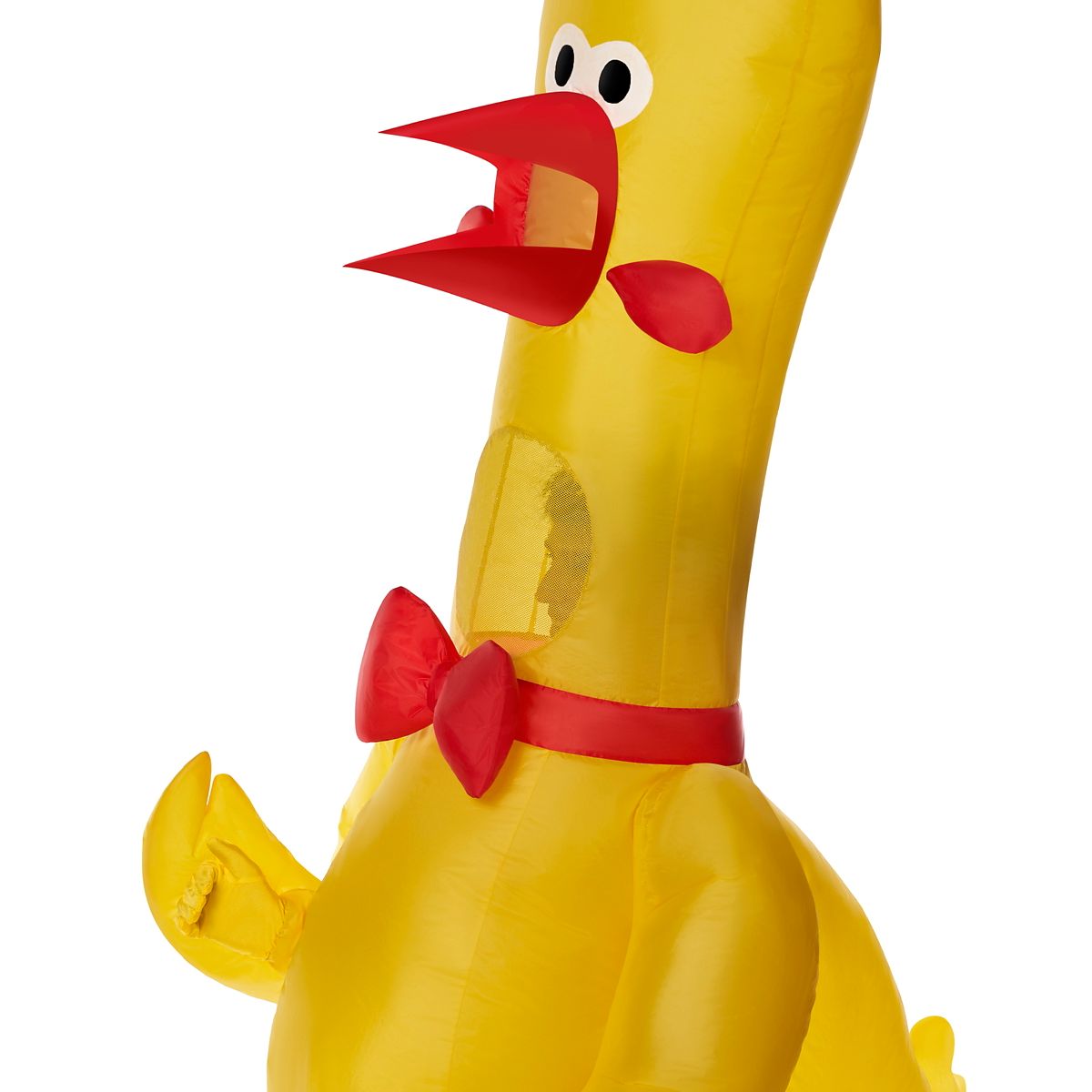 Adult Rubber Chicken Inflatable Costume YELLOW