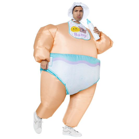Adult Inflatable Baby Costume MULTI-COLOR