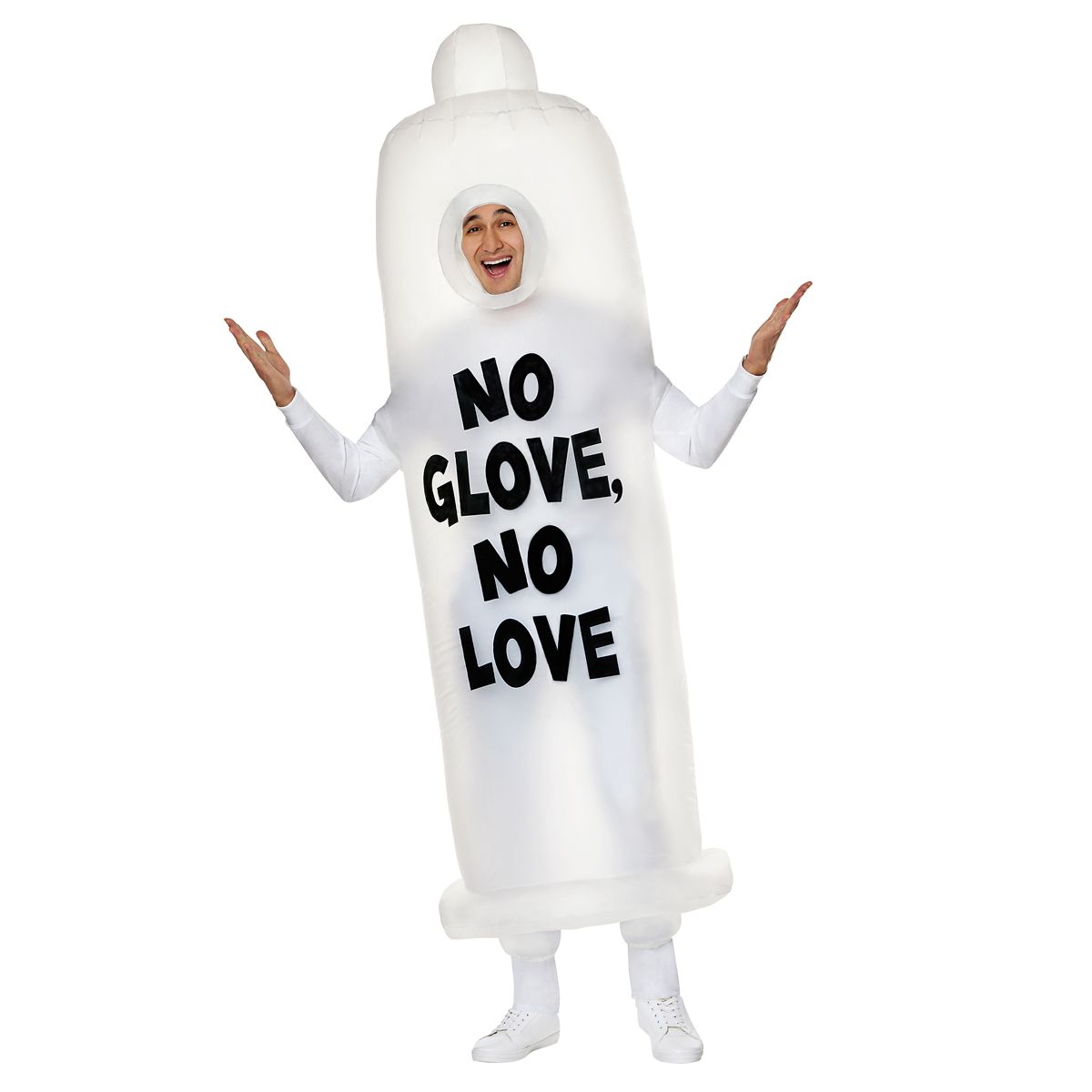 Adult Inflatable Condom Costume CLEAR