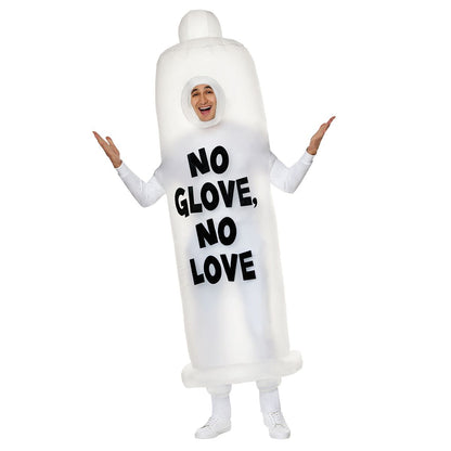 Adult Inflatable Condom Costume CLEAR