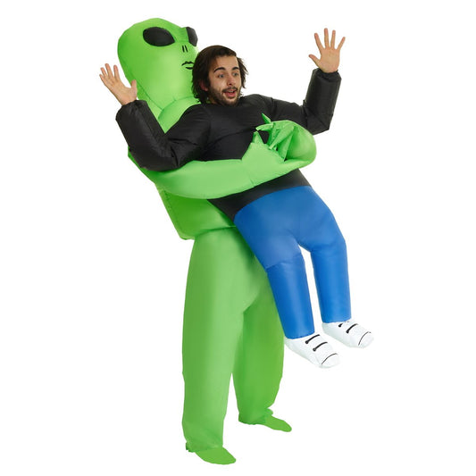 Adult Alien Pick Me Up Inflatable Costume GREEN