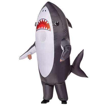 Adult Shark Inflatable Costume GRAY