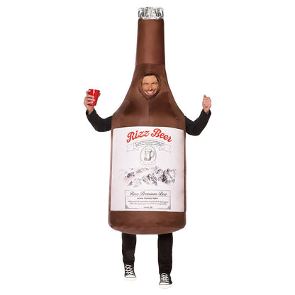 Adult Beer Bottle Inflatable Costume YELLOW