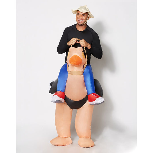 Adult Ostrich Inflatable Costume MULTI-COLOR