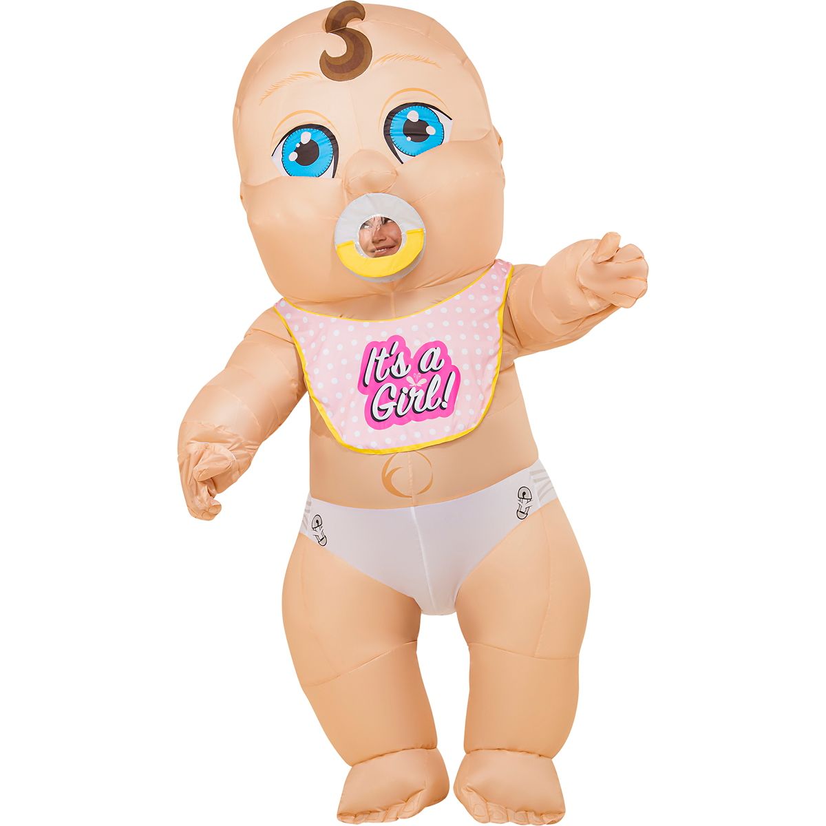 Adult Baby Inflatable Costume TAN