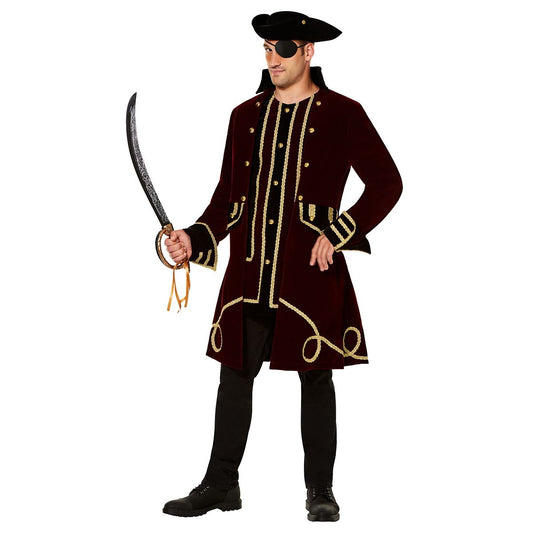 Adult Pirate Jacket Deluxe RED