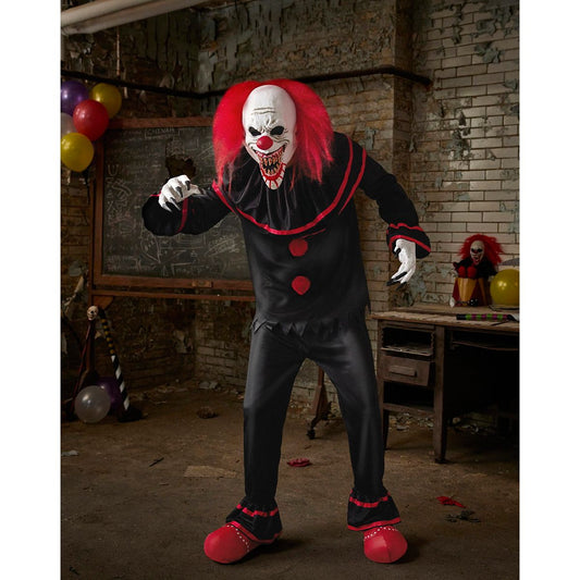 Adult Crouchy the Clown Costume BLACK AND RED