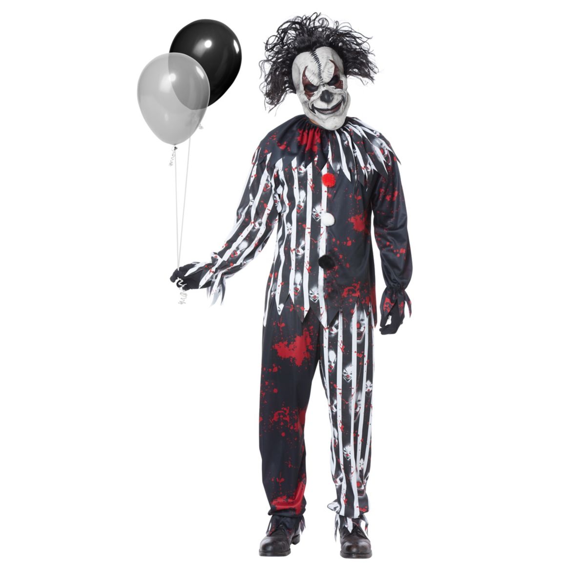 Freakshow Clown Plus Size Costume MULTI-COLOR