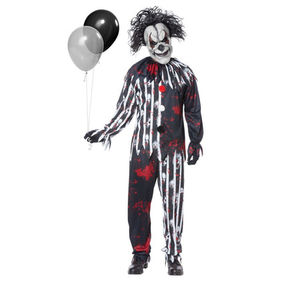 Freakshow Clown Plus Size Costume MULTI-COLOR