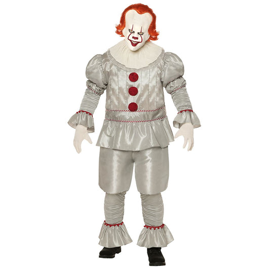 Adult Pennywise Plus Size Costume Deluxe - It: Chapter Two GRAY