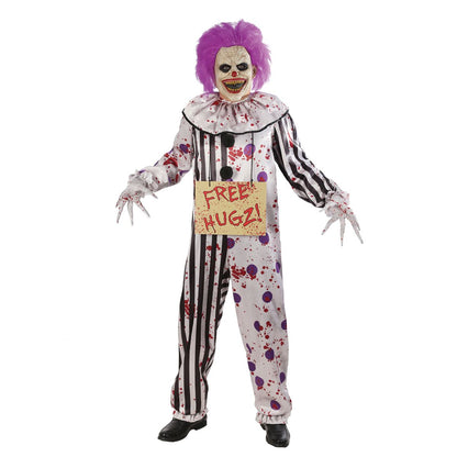 Adult Hugz The Clown Costume MULTI-COLOR