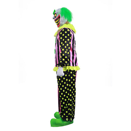 Adult Light-Up Wacky Mole Clown Costume GREEN