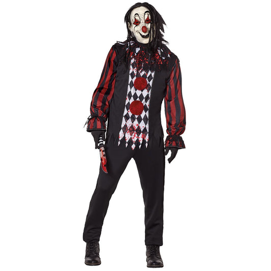 Adult Scary Clown Costume Kit MULTI-COLOR