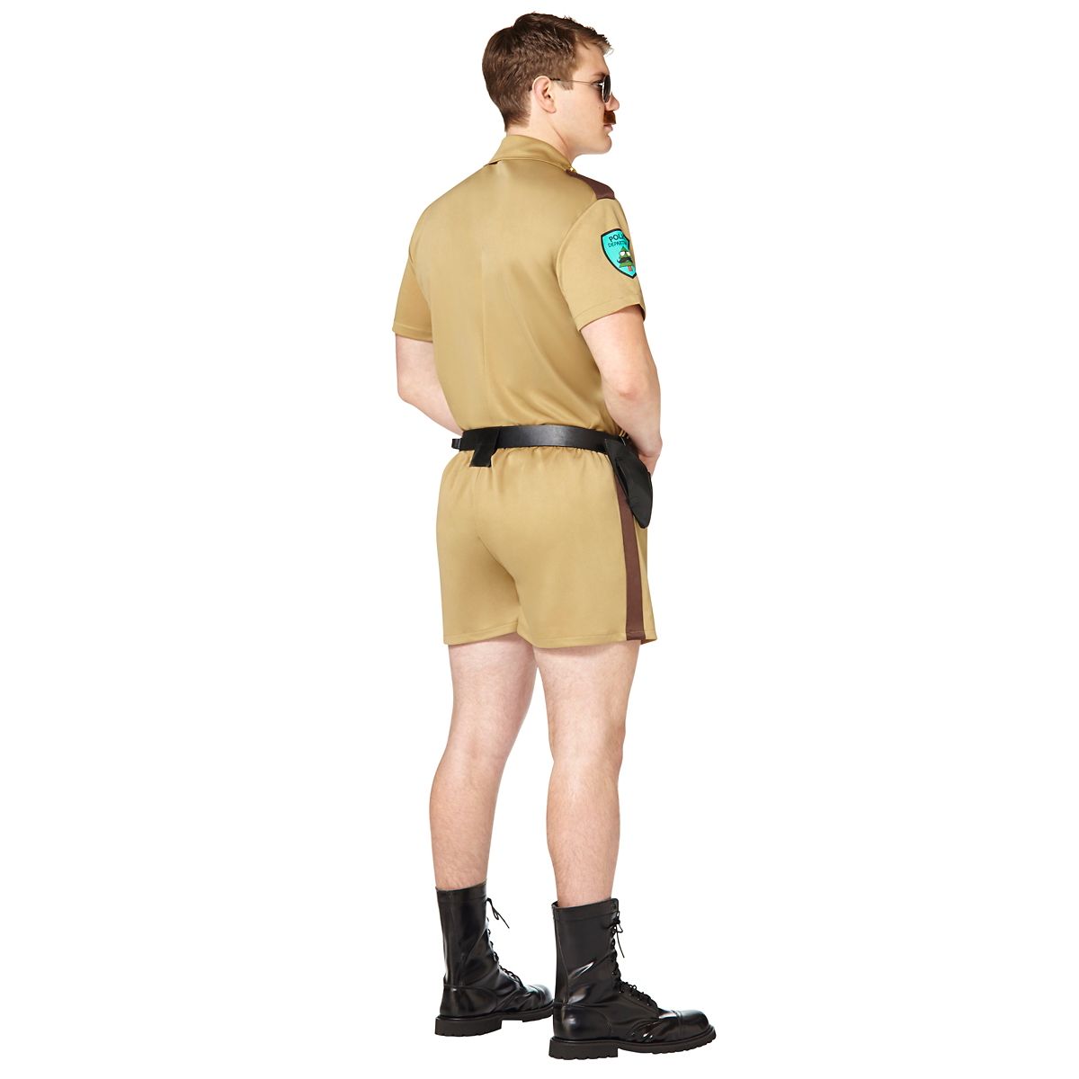 Adult Sergeant Short Pants Cop Costume BROWN
